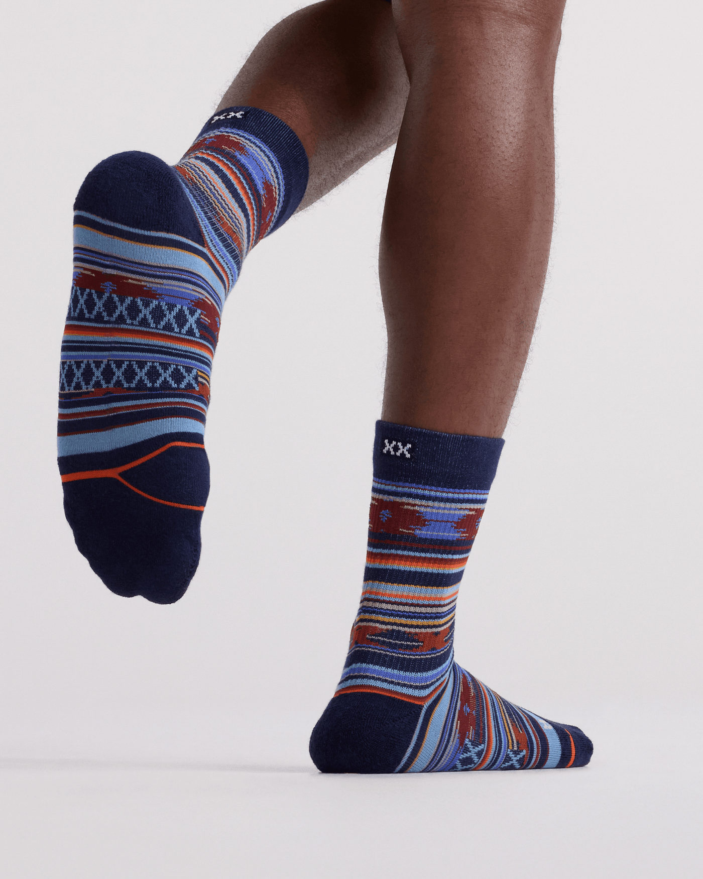 SAXX Good Form Crew Socks - Blanket Stripe-Multi | Men’s
