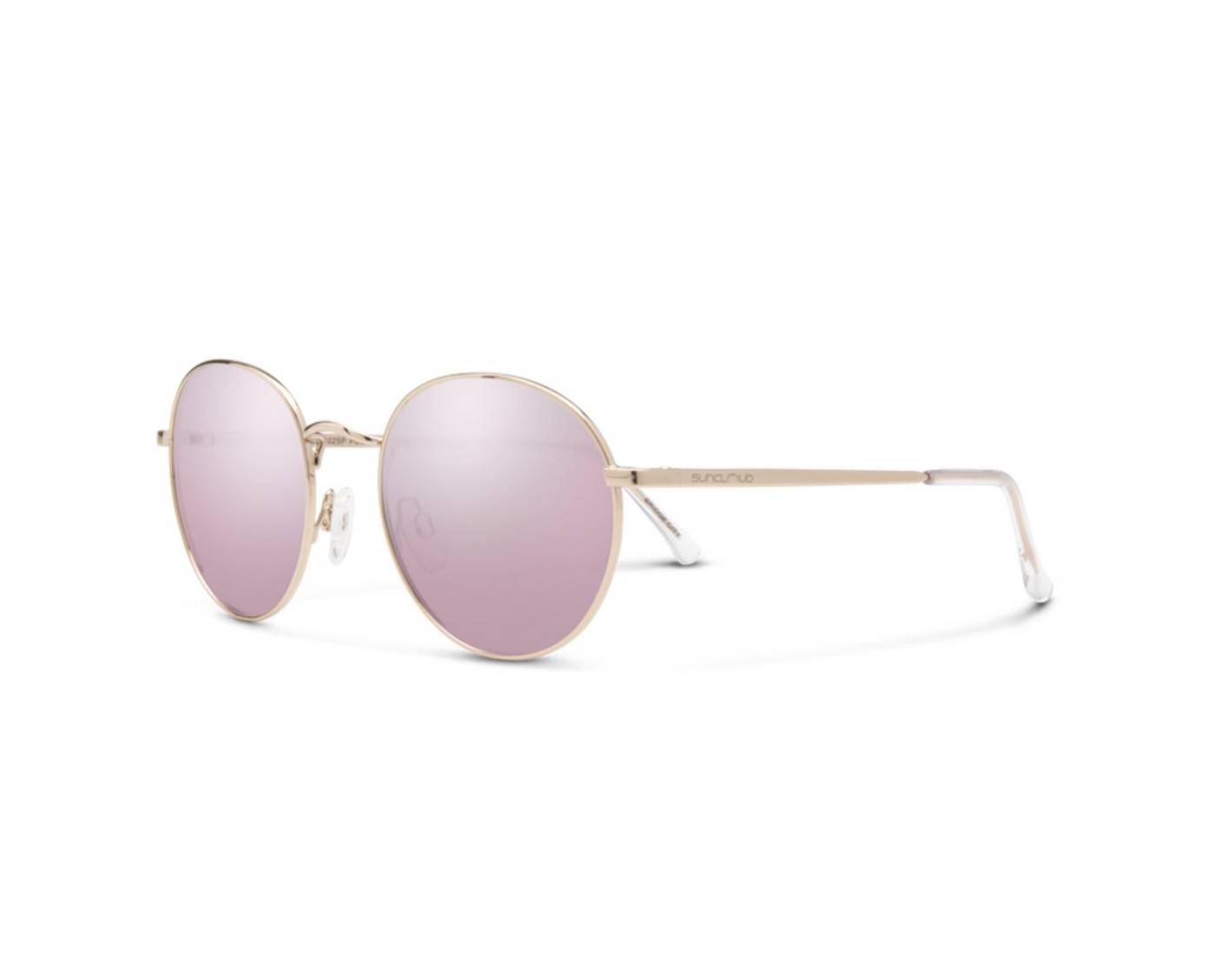 Suncloud Optics Bridge City - Rose Gold + Polarized Pink Gold Mirror Lens