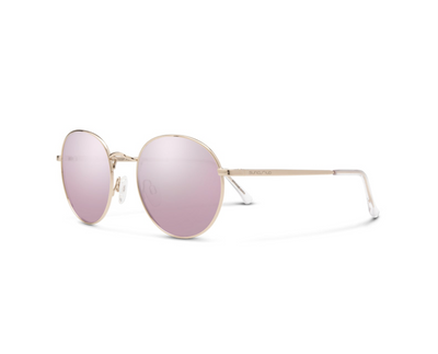 Suncloud Optics Bridge City - Rose Gold + Polarized Pink Gold Mirror Lens