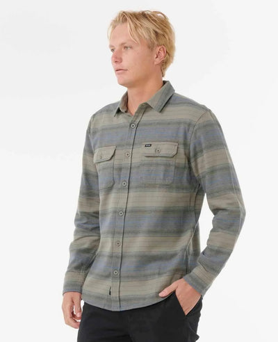 Rip Curl Line Up Flannel Shirt - Deep Cactus | Men’s