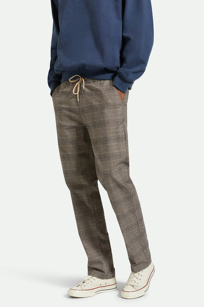 Brixton Broadway Houndstooth E-Waist Relaxed Pants