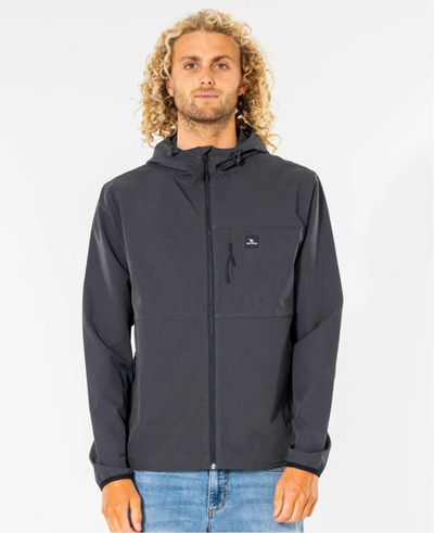 Rip Curl Elite Anti-Series Zip Through Jacket - Black | Men’s