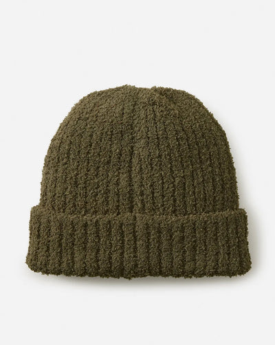 Rip Curl Faceout Fleece Reg Beanie - Olive | Men’s