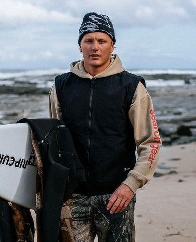 Rip Curl Search Polar Fleece Vest - Black | Men’s
