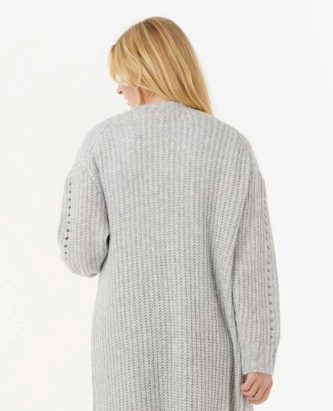 Rip Curl Oceanic Duster Cardigan - Light Grey Heather | Women’s