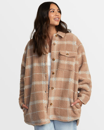 RVCA Birdie Shacket Flannel Jacket