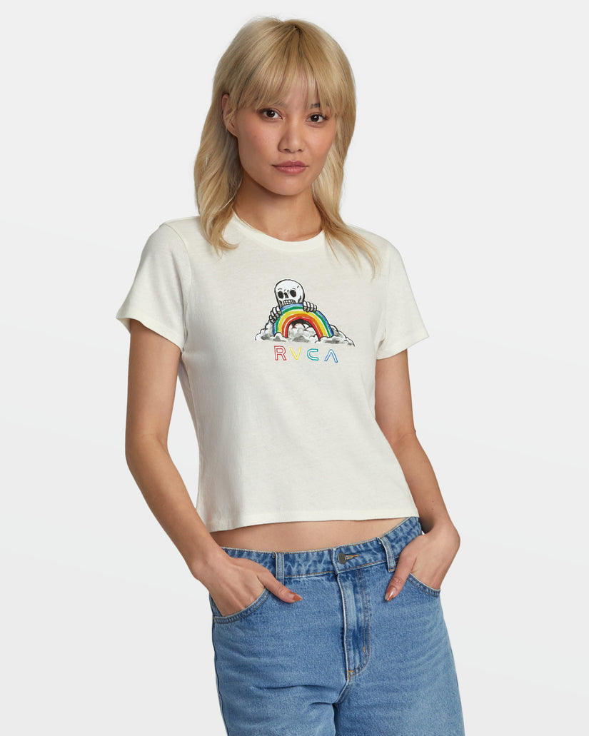 RVCA Rainbow Skull T-Shirt