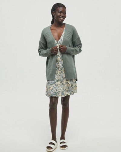 TenTree Prairies Cardigan - Agave Green Heather | Women’s