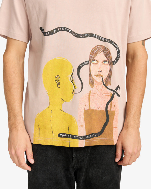 RVCA You’re Still Here Short Sleeve T-Shirt - Pale Mauve | Men’s
