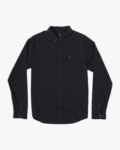RVCA That’ll Do Stretch Long Sleeve Shirt - Black | Men’s