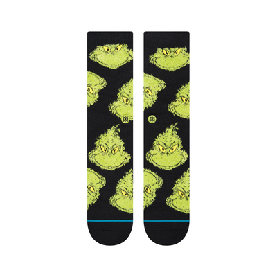 Stance X The Grinch Mean One Crew Socks - Black | Unisex