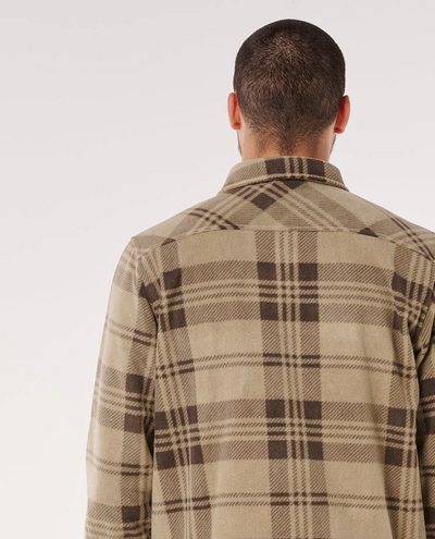 Rip Curl Fun Times Polar Fleece Shirt - Khaki Rock | Men’s