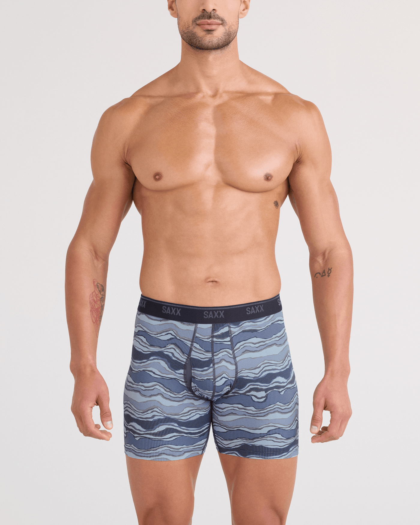 SAXX Pro Quest Quick-Dry Mesh Boxer Brief 6” w/ Fly - Lazy River/Multi | Men’s