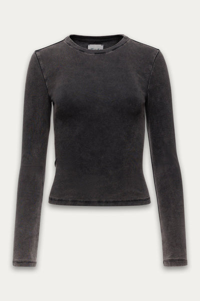 Kuwalla Brielle Vintage Long Sleeve - Washed Black | Women’s