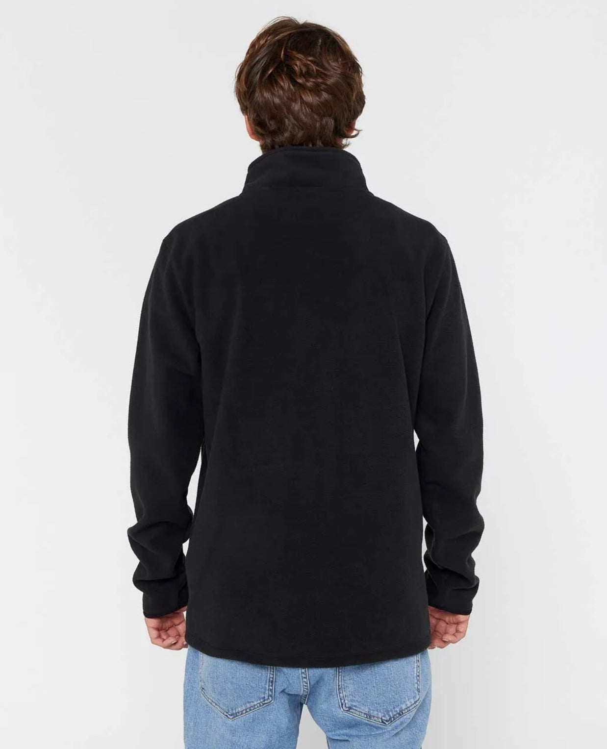 Rip Curl Search Puffer Fleece Crew - Black | Men’s