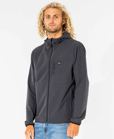 Rip Curl Elite Anti-Series Zip Through Jacket - Black | Men’s