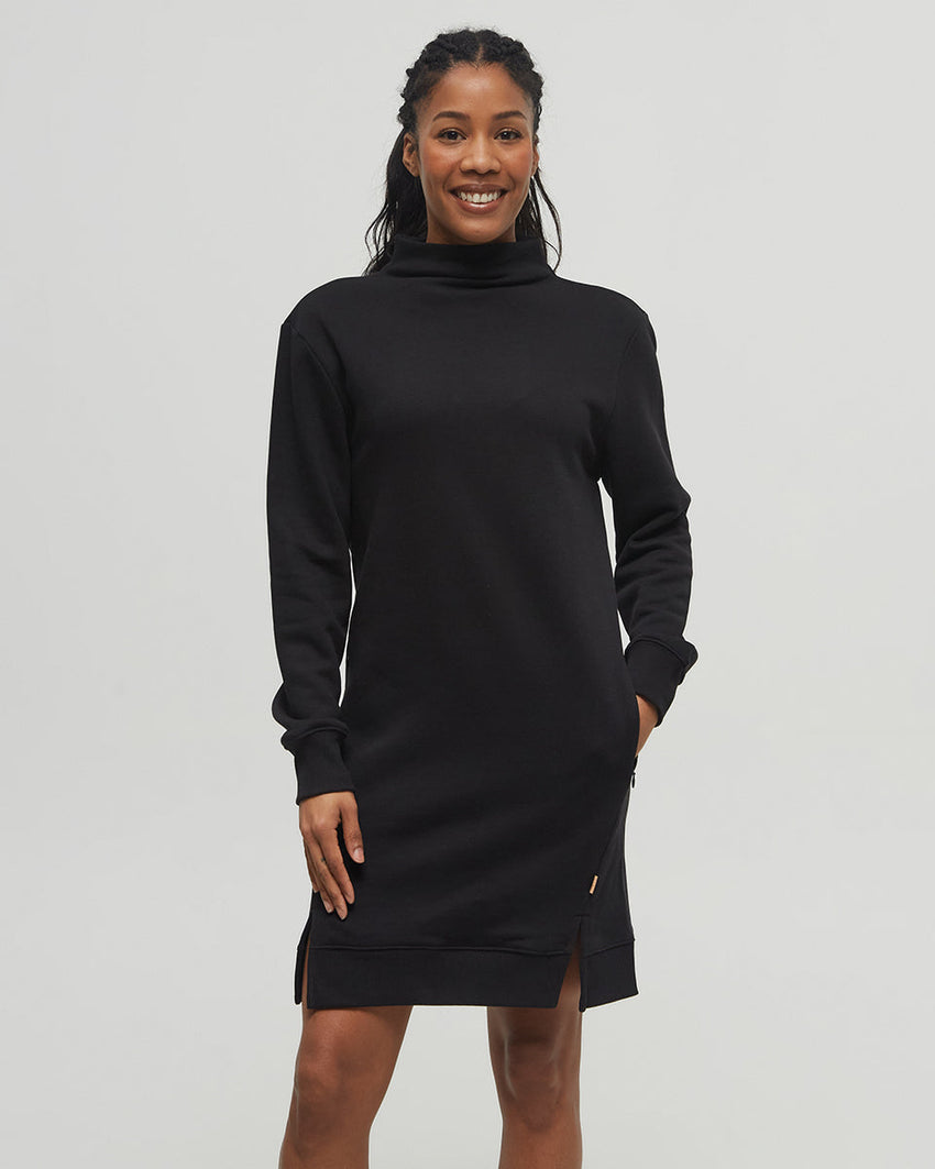 TenTree TreeFleece Mock Neck Sweatshirt Dress