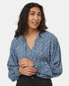 TenTree EcoWoven Crepe Smocked Blouse