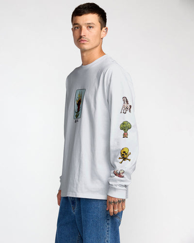 RVCA X SPANKY KSL Long Sleeve T-Shirt - White | Men’s