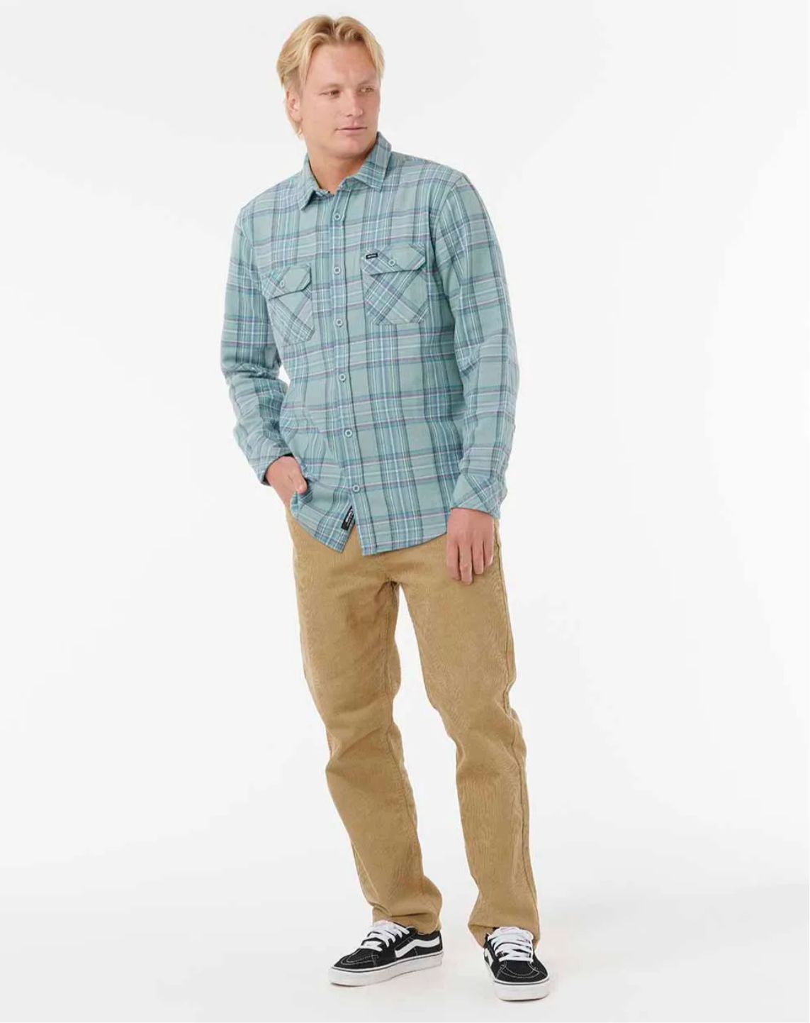 Rip Curl Griffin Flannel - Blue Lagoon | Mens