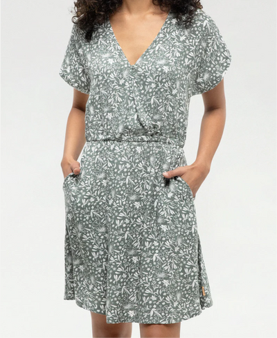 TenTree Kits Dress - Agave Green/Field Flowers | Women’s