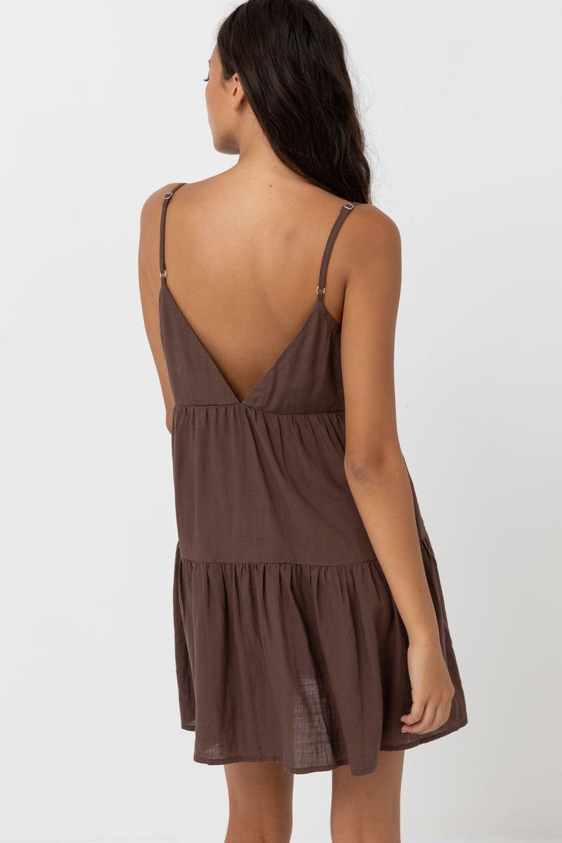 Rhythm Classic Tiered Mini Dress