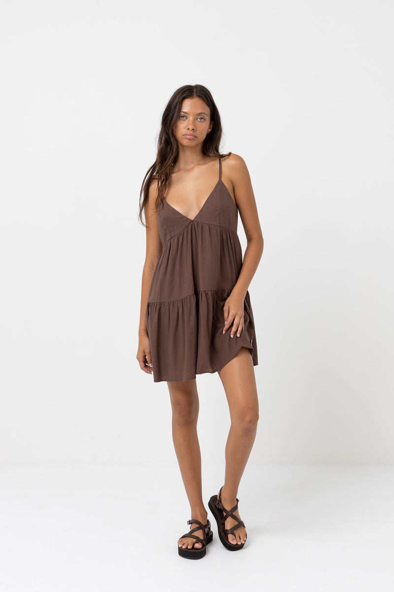 Rhythm Classic Tiered Mini Dress