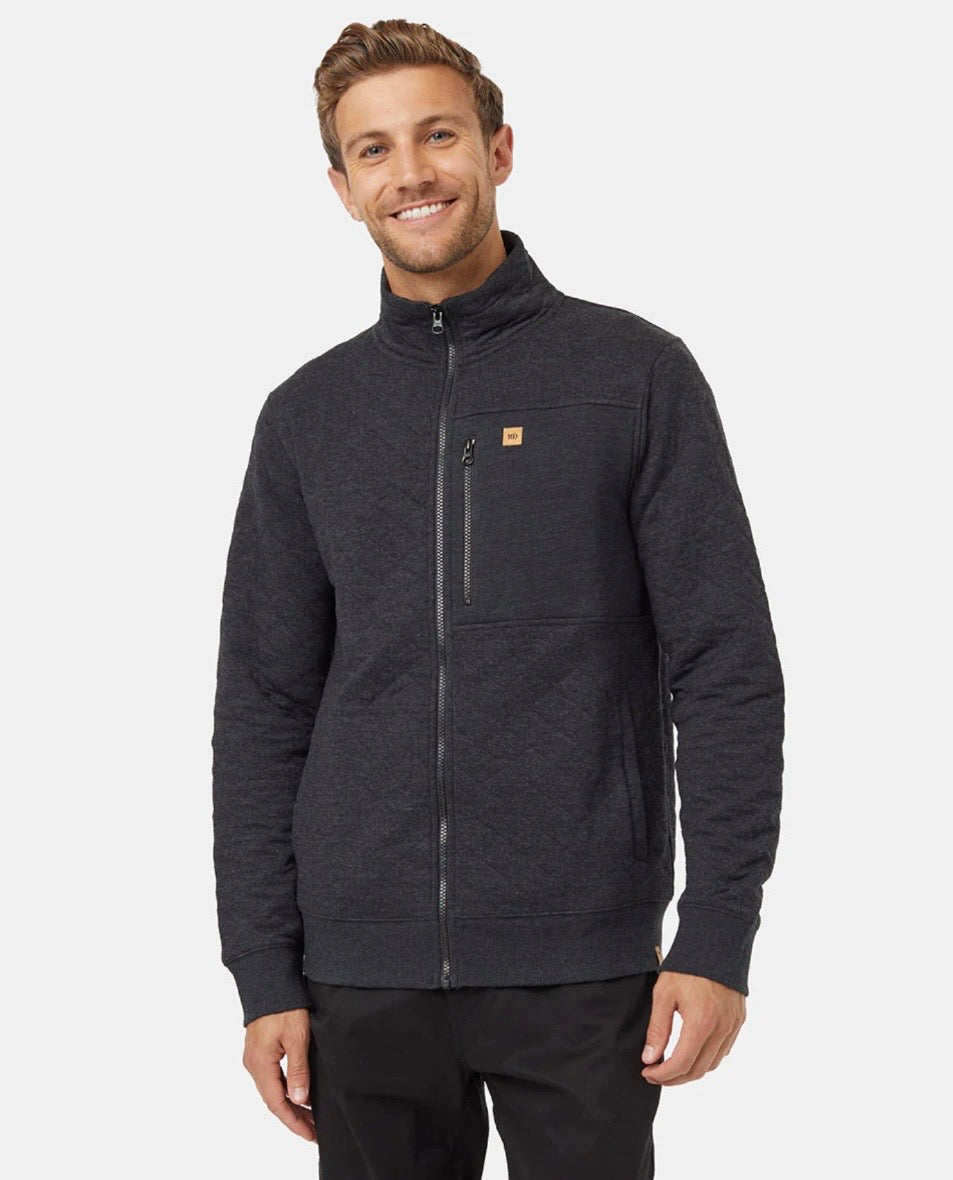 TenTree Begbie Full Zip - Meteorite Black Heather | Men’s