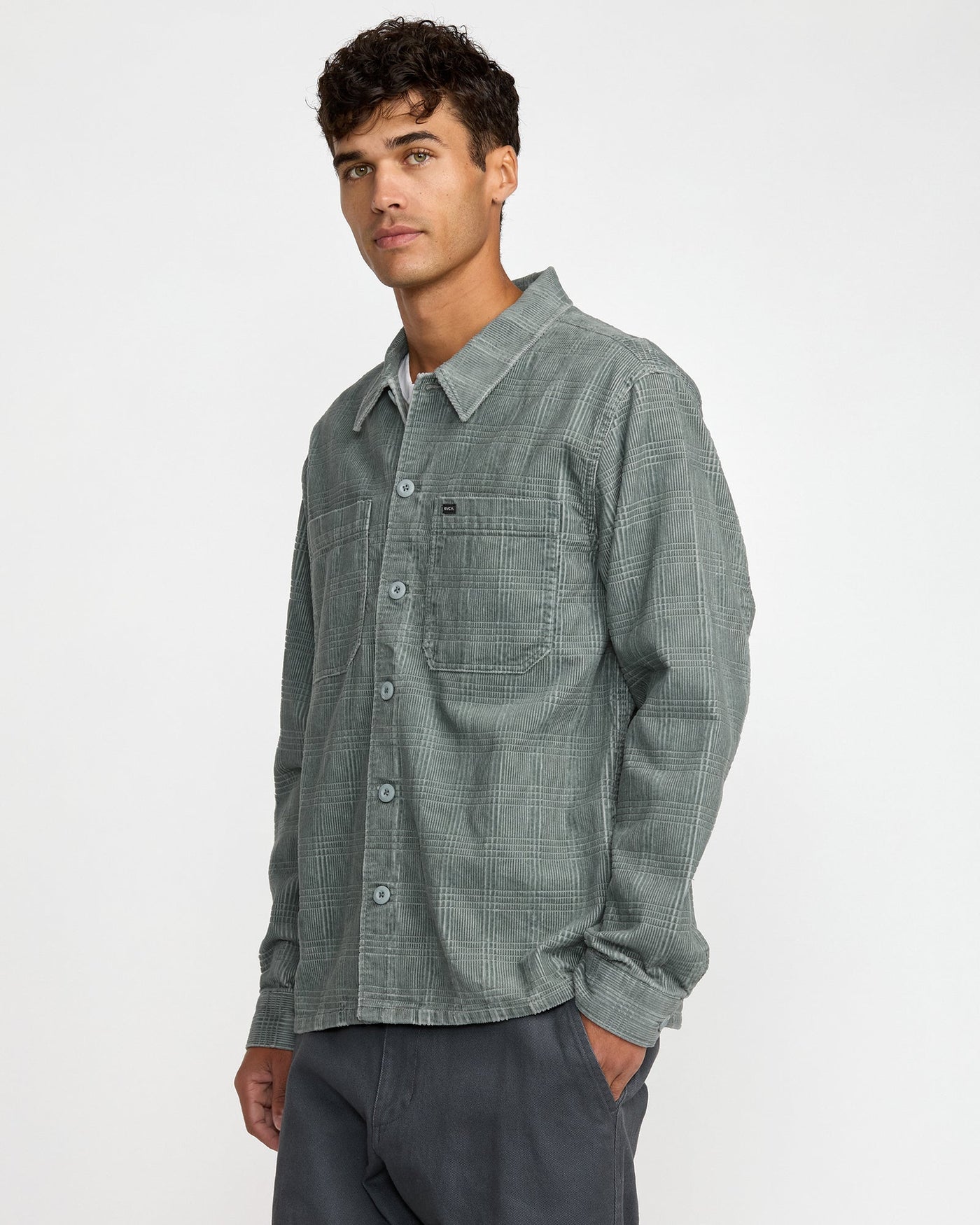 RVCA Adams Overshirt Jacket - Lead | Men’s