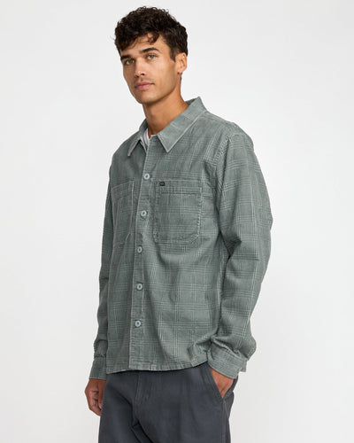 RVCA Adams Overshirt Jacket - Lead | Men’s