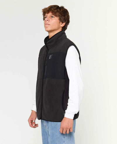Rip Curl Search Polar Fleece Vest - Black | Men’s