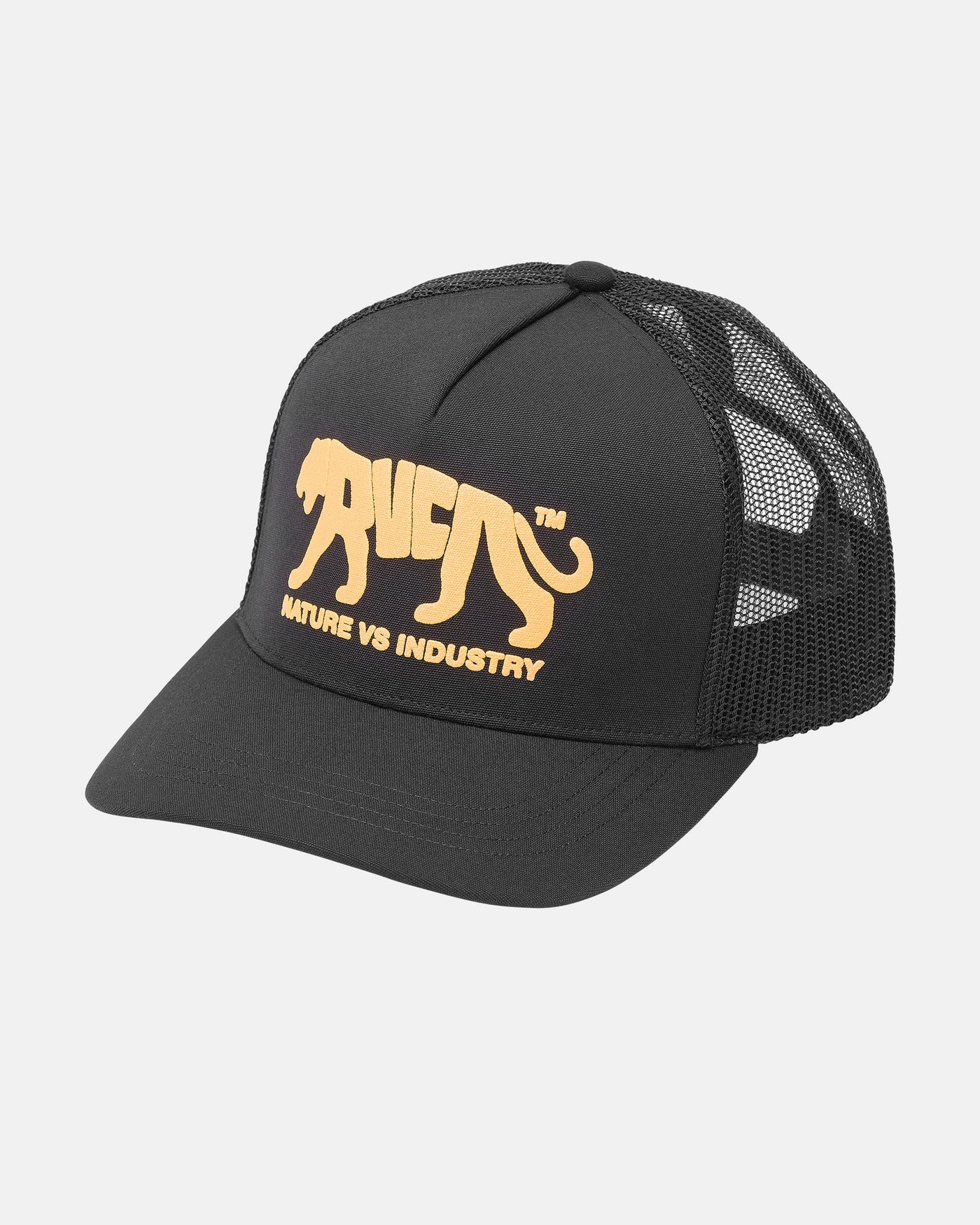 RVCA Big Cat Curved Trucker - Black