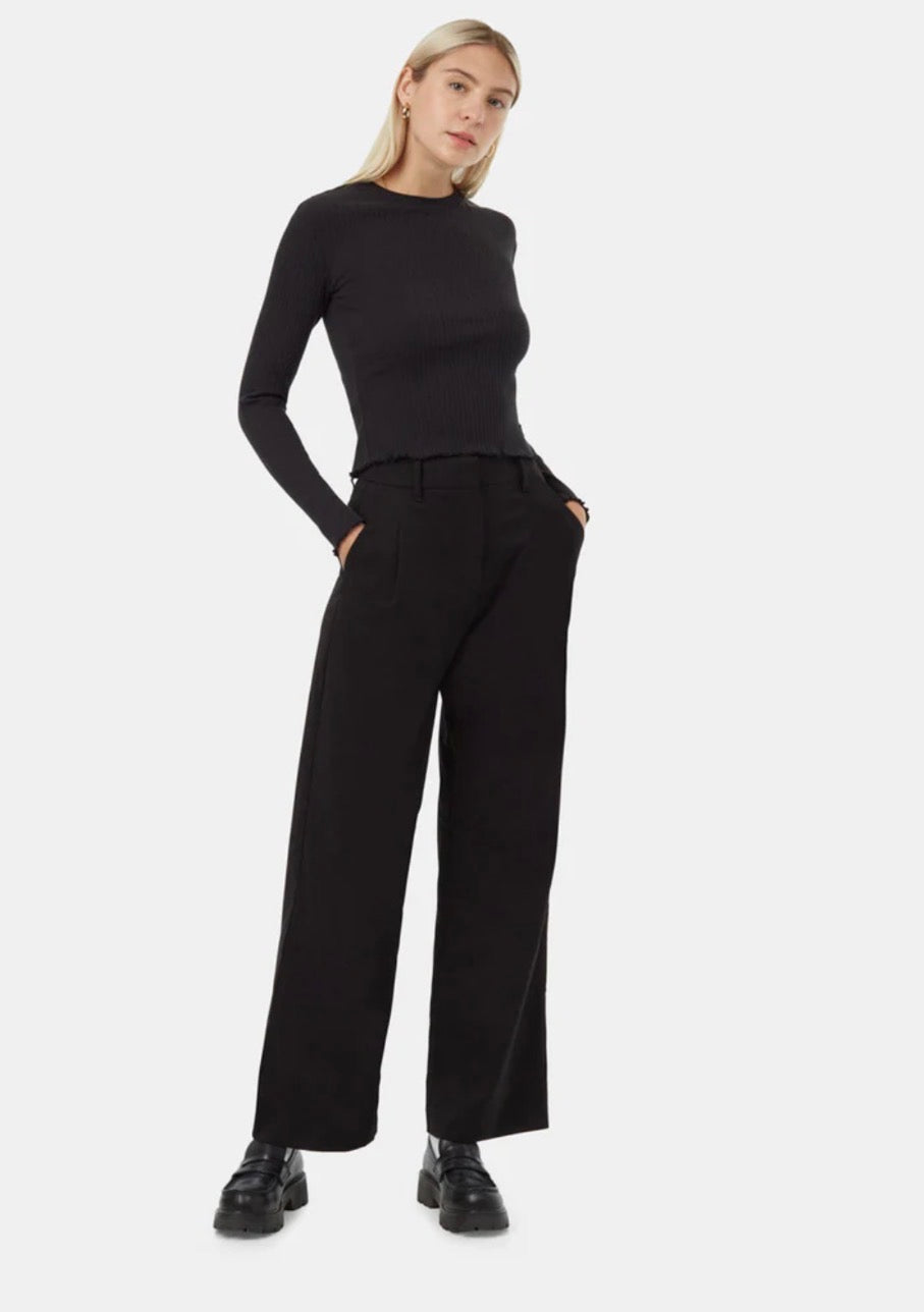 TenTree Newell Longsleeve Shirt - Meteorite Black | Women’s