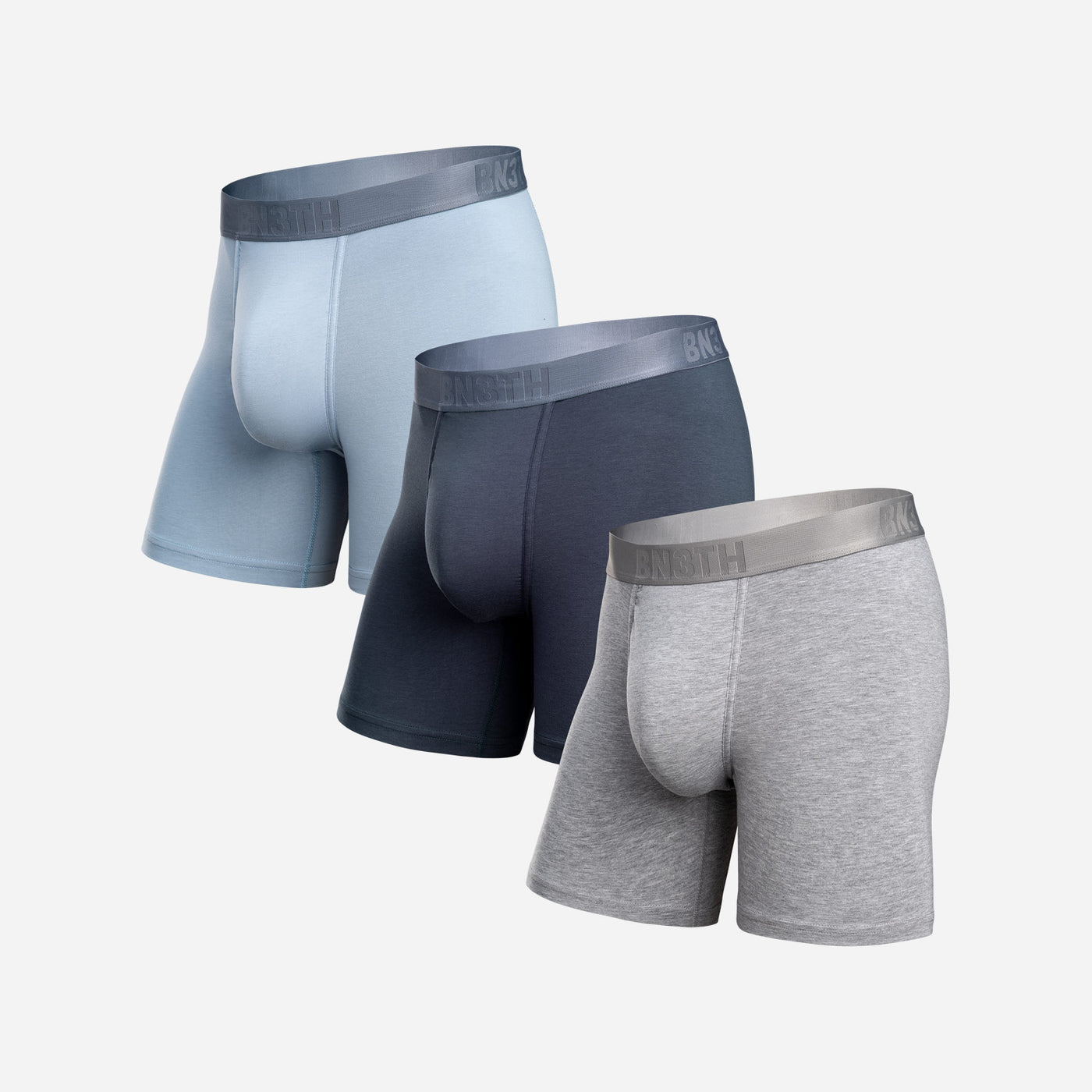BN3TH Essentials Boxer Brief 3 Pack - Dusty/Midnight/Heather Grey | Men’s