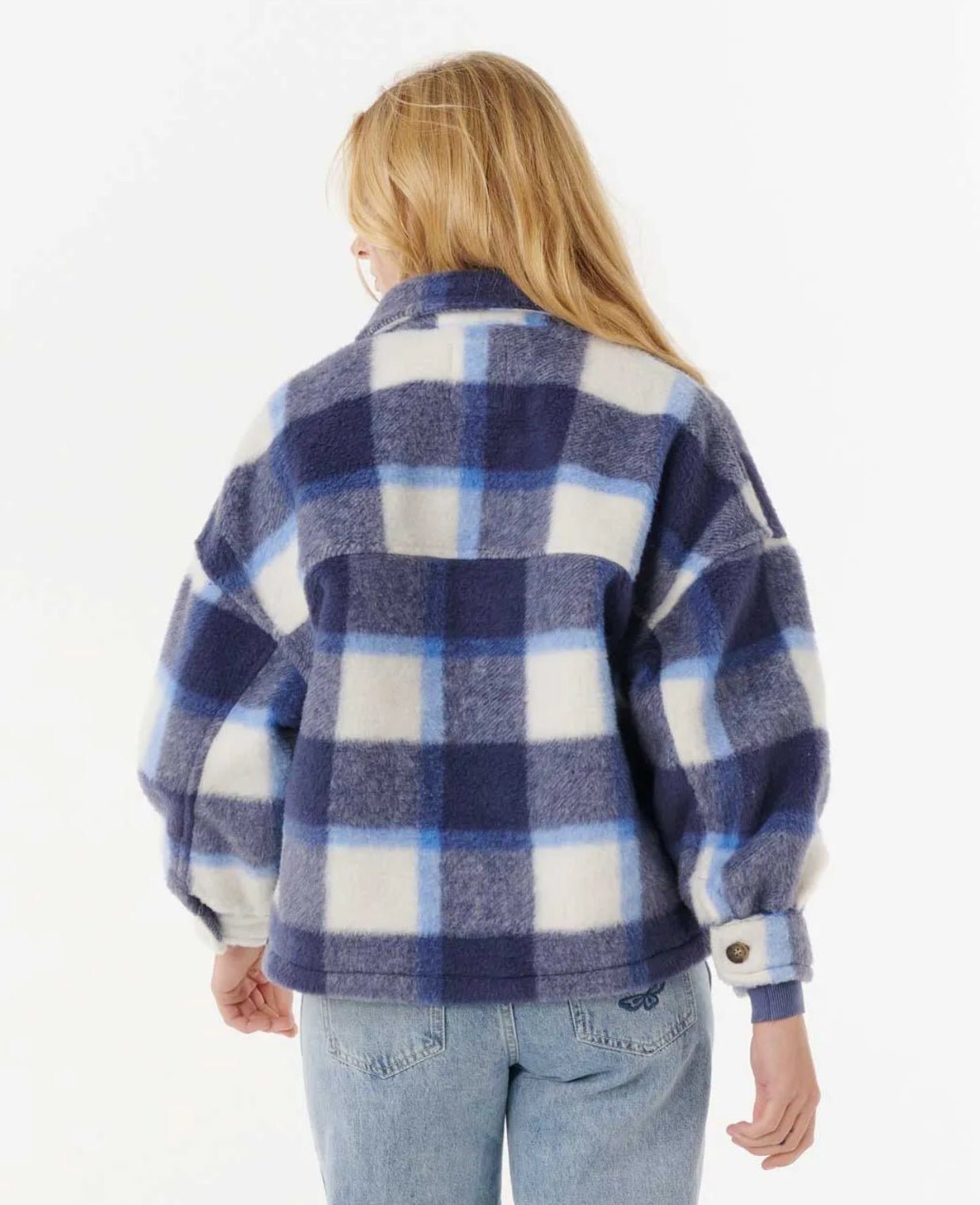 Rip Curl Cala Nights Check Jacket - Blue | Women’s