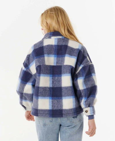 Rip Curl Cala Nights Check Jacket - Blue | Women’s