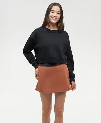 TenTree Bluffs Cropped Crew - Meteorite Black | Women’s
