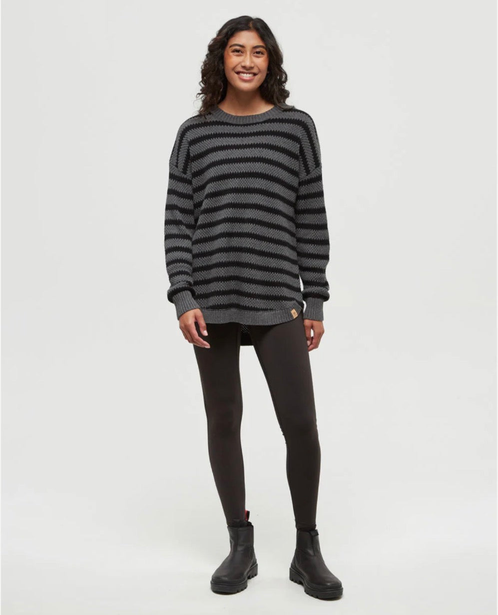 TenTree Broughton Sweater - Meteorite Black/Dark Grey Heather | Women’s