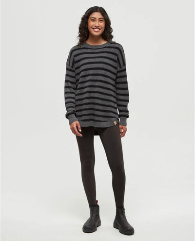 TenTree Broughton Sweater - Meteorite Black/Dark Grey Heather | Women’s