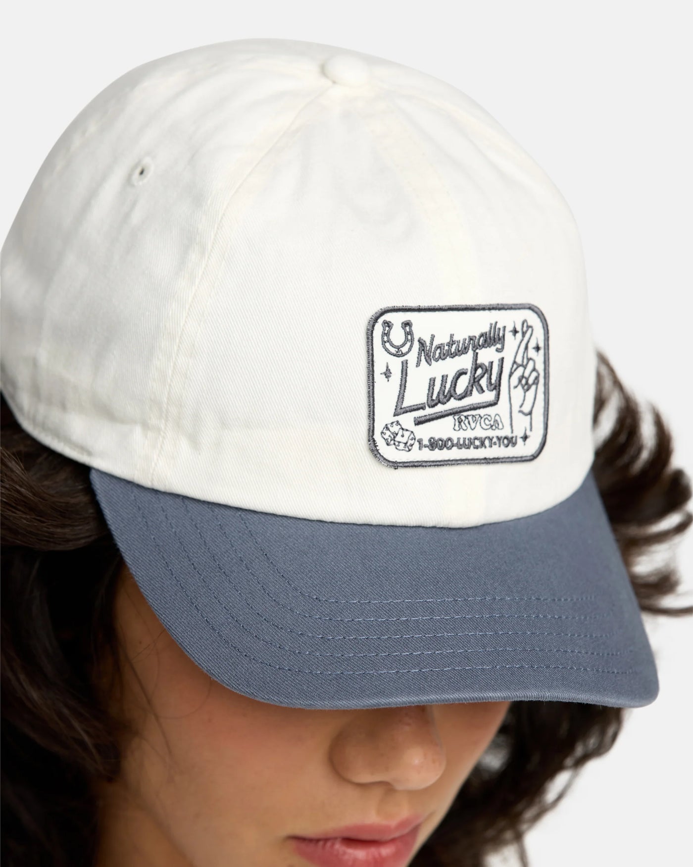 RVCA Naturally Lucky Dad Hat - Stone Blue | Women’s