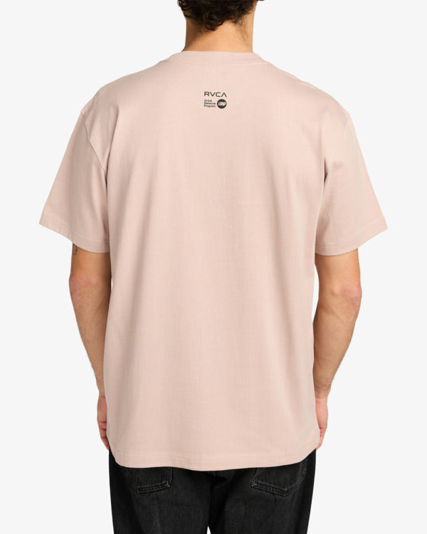 RVCA You’re Still Here Short Sleeve T-Shirt - Pale Mauve | Men’s