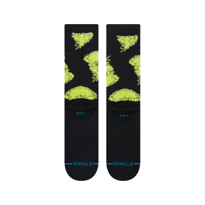 Stance X The Grinch Mean One Crew Socks - Black | Unisex