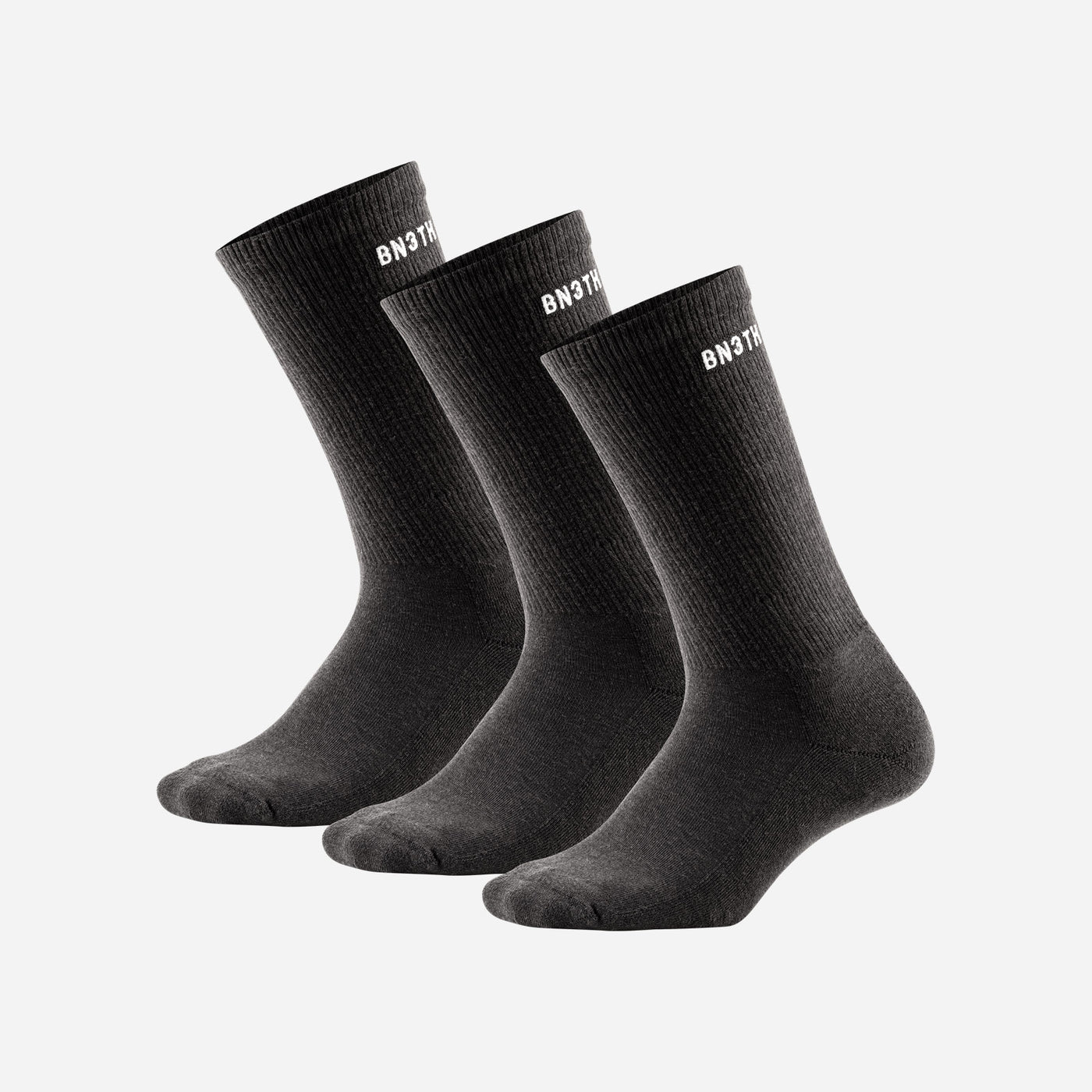 BN3TH Classic Crew Sock 3 Pack - Black