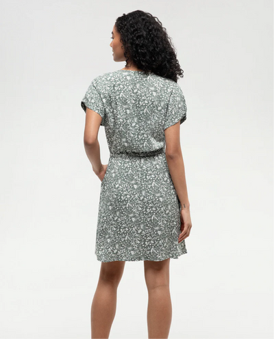 TenTree Kits Dress - Agave Green/Field Flowers | Women’s