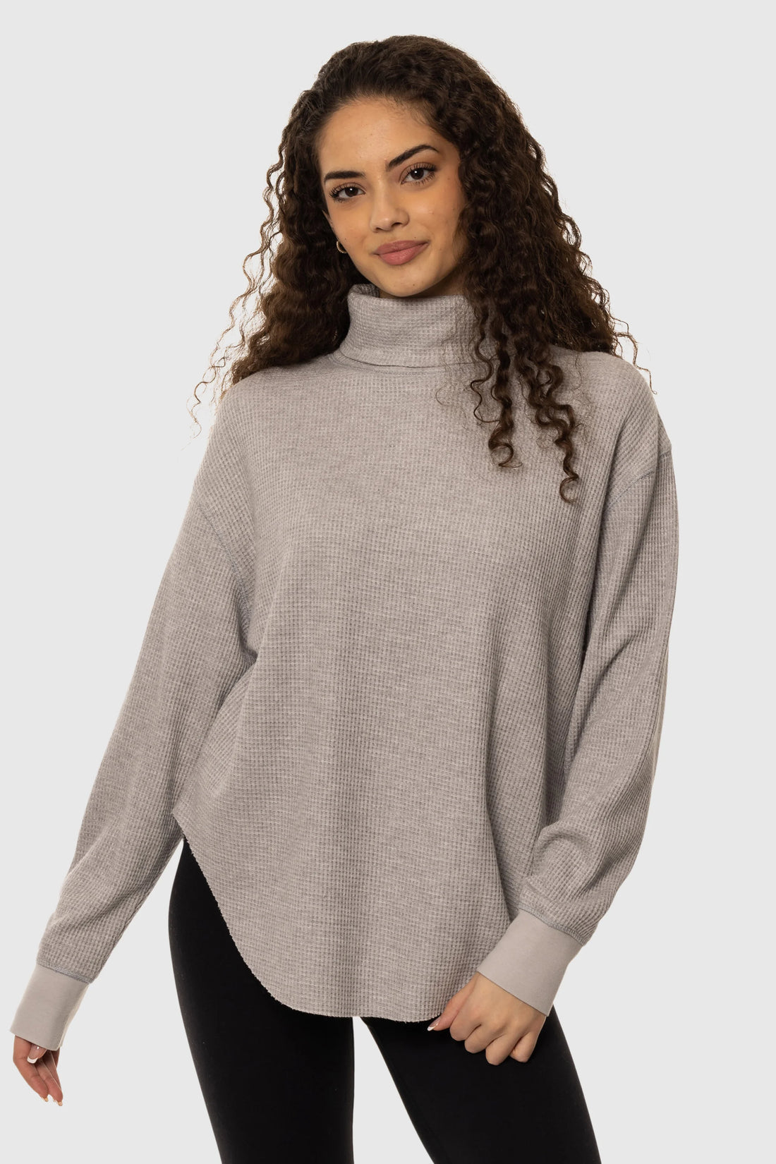 TeamLTD Waffle Turtleneck