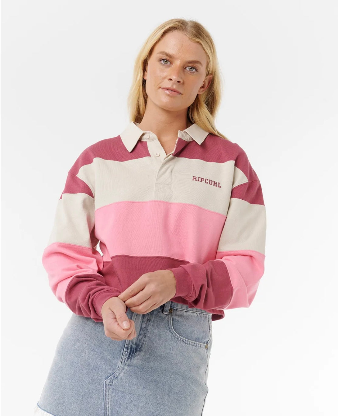 Rip Curl Keepsakes Rugby Top - Pink | Women’s