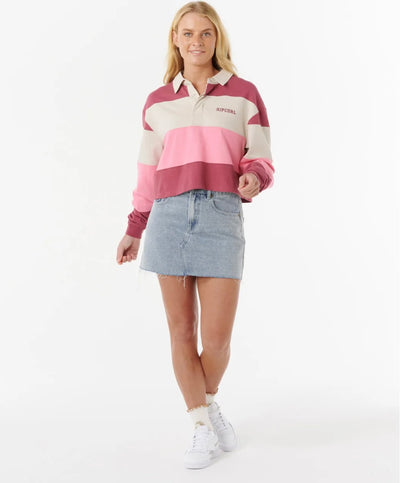 Rip Curl Keepsakes Rugby Top - Pink | Women’s