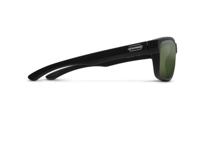 Suncloud Optics Mayor - Matte Black + Polarized Gray Green Lens