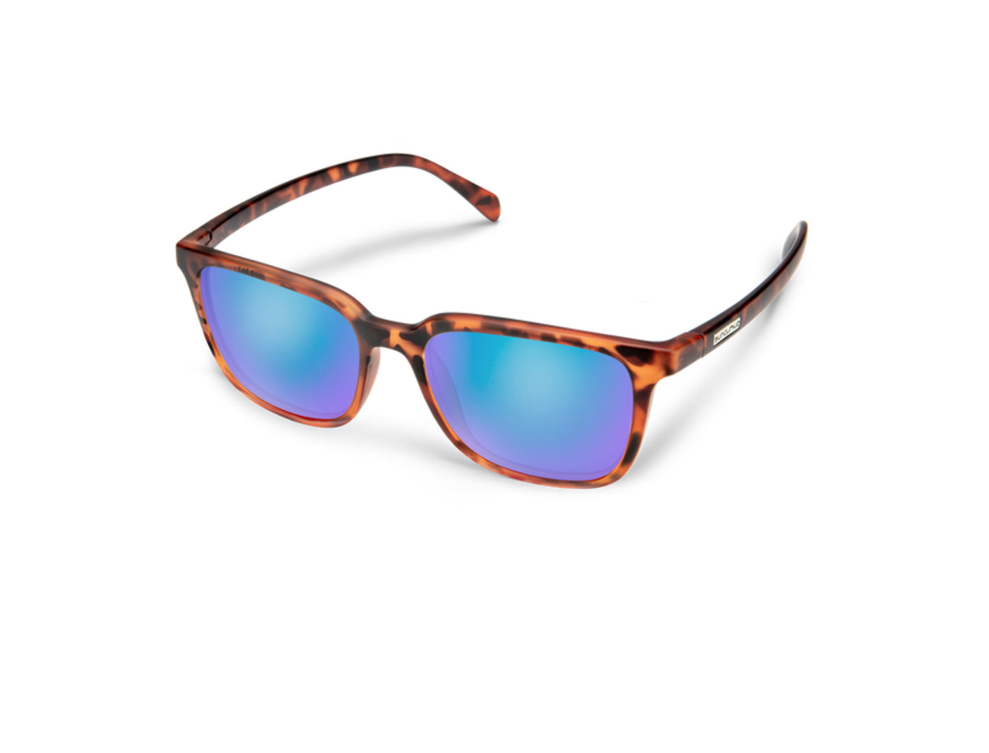 Suncloud Optics Boundary - Matte Tortoise + Polarized Blue Mirror Lens