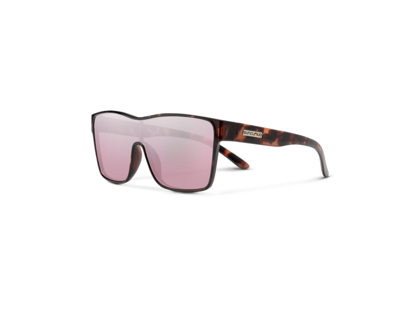 Suncloud Optics Biff - Tortoise + Polarized Pink Gold Mirror Lens